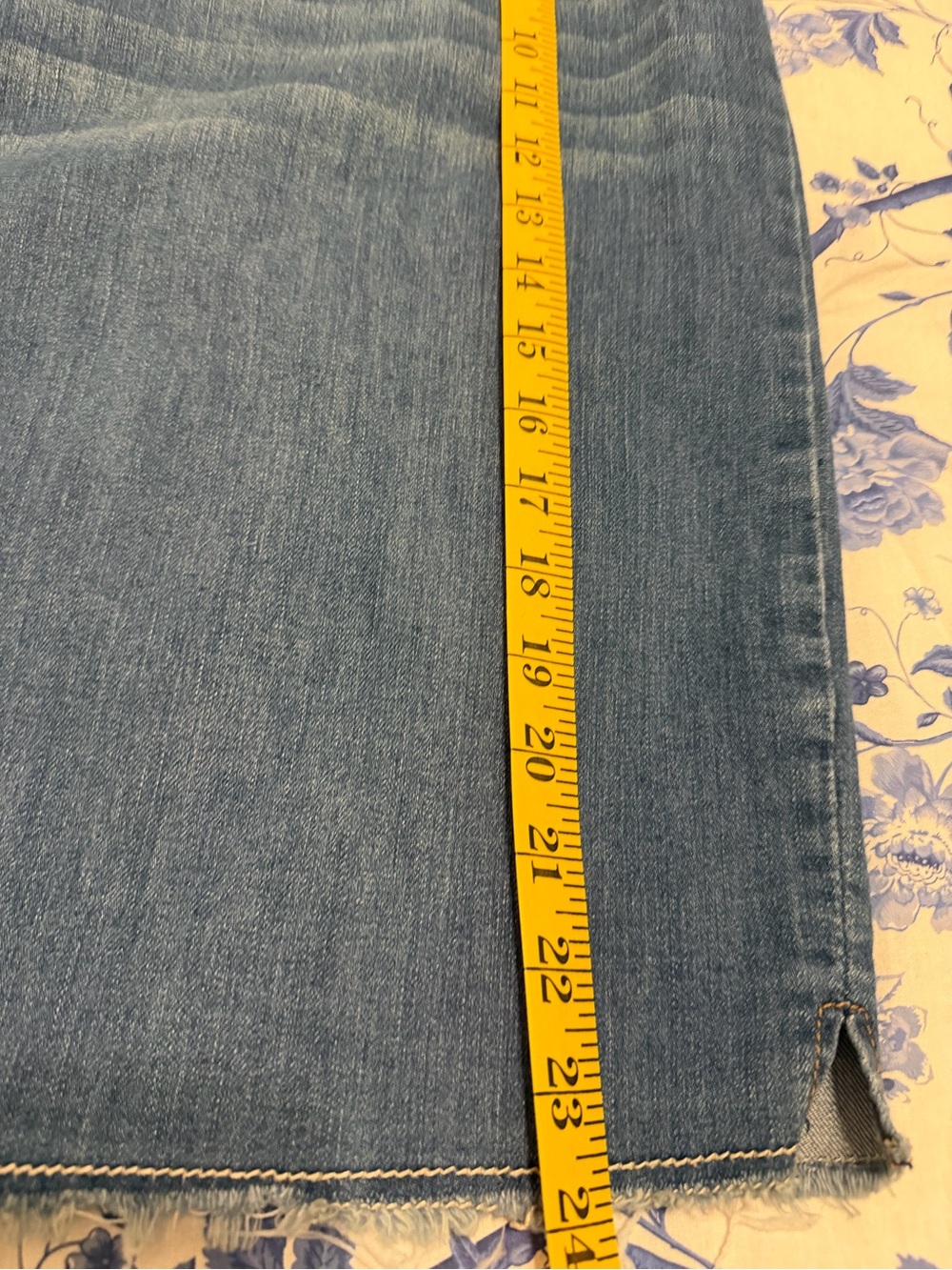 Baccini Blue Denim Midi Skirt - Picture 5 of 7